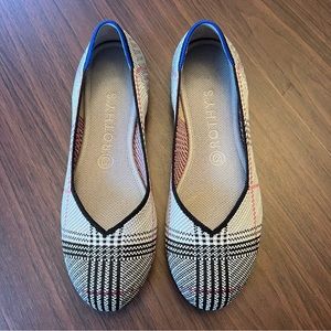 Rothy’s The Flat in Grey Glen Plaid